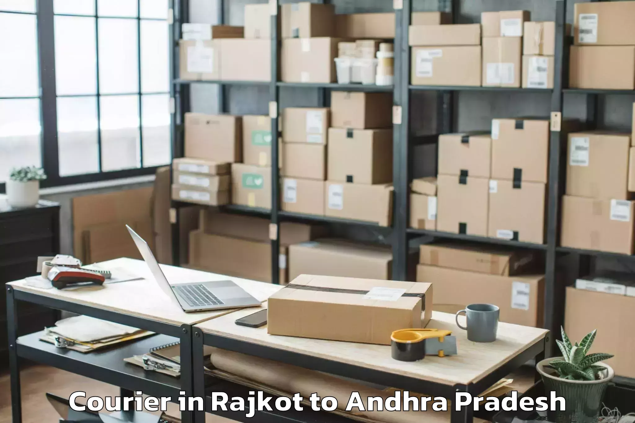 Reliable Rajkot to Bhimavaram Courier